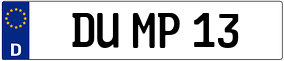 Truck License Plate